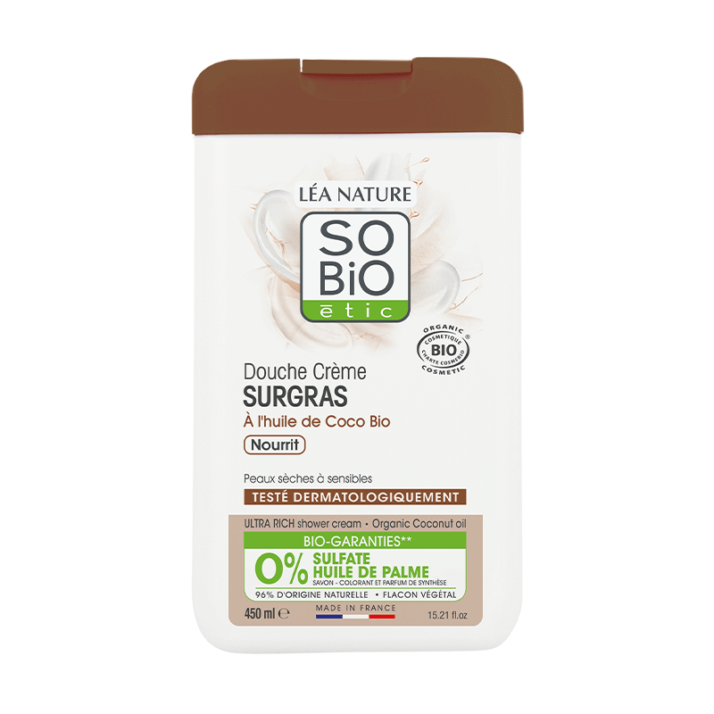 Douche crème SURGRAS à l’huile de Coco bio – 450ml