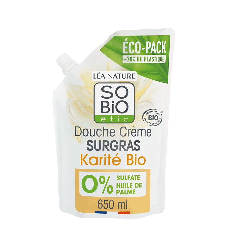 Eco-pack douche crème SURGRAS Karité bio - 650ml